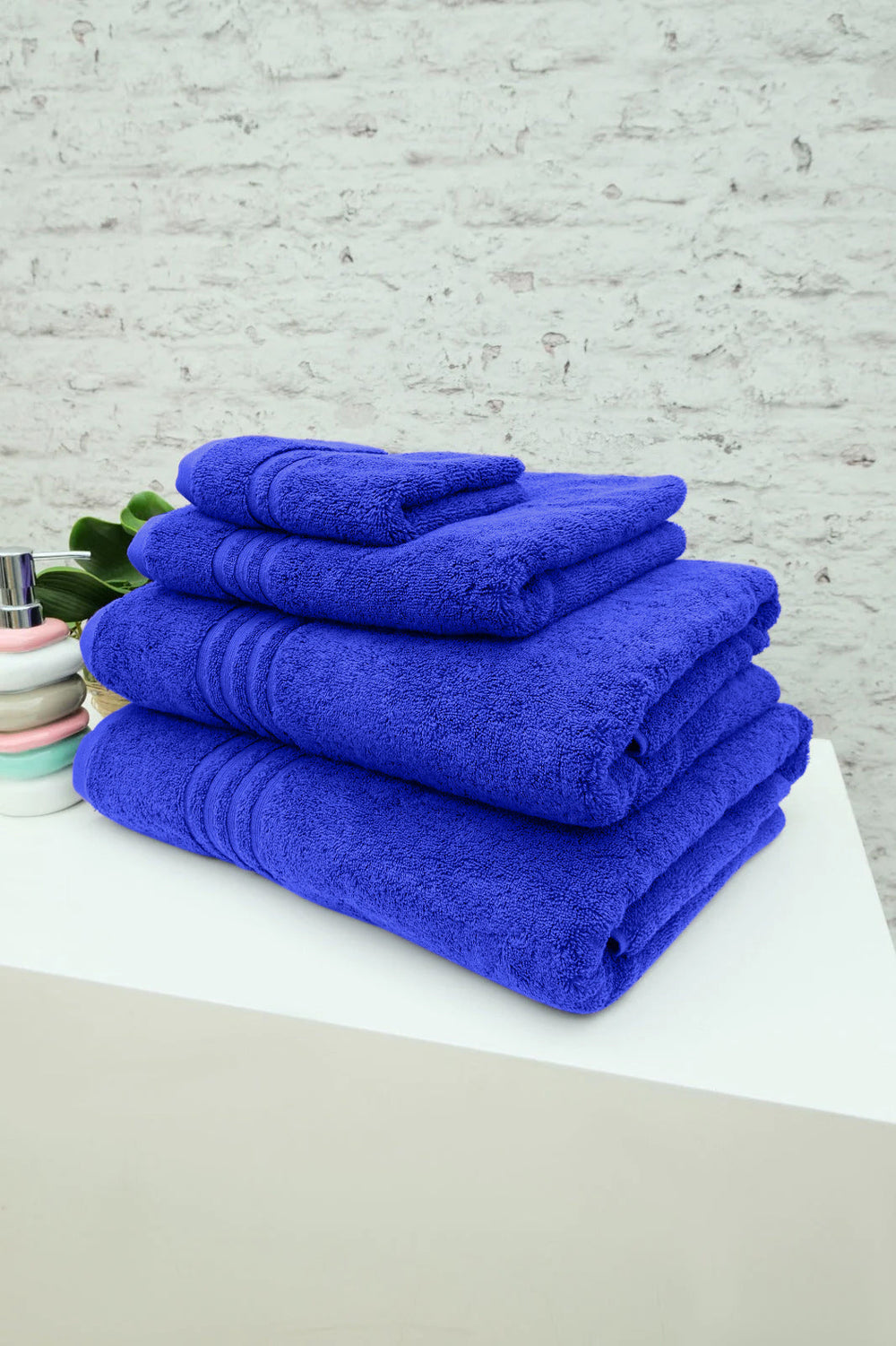 Blue ultra plush towels