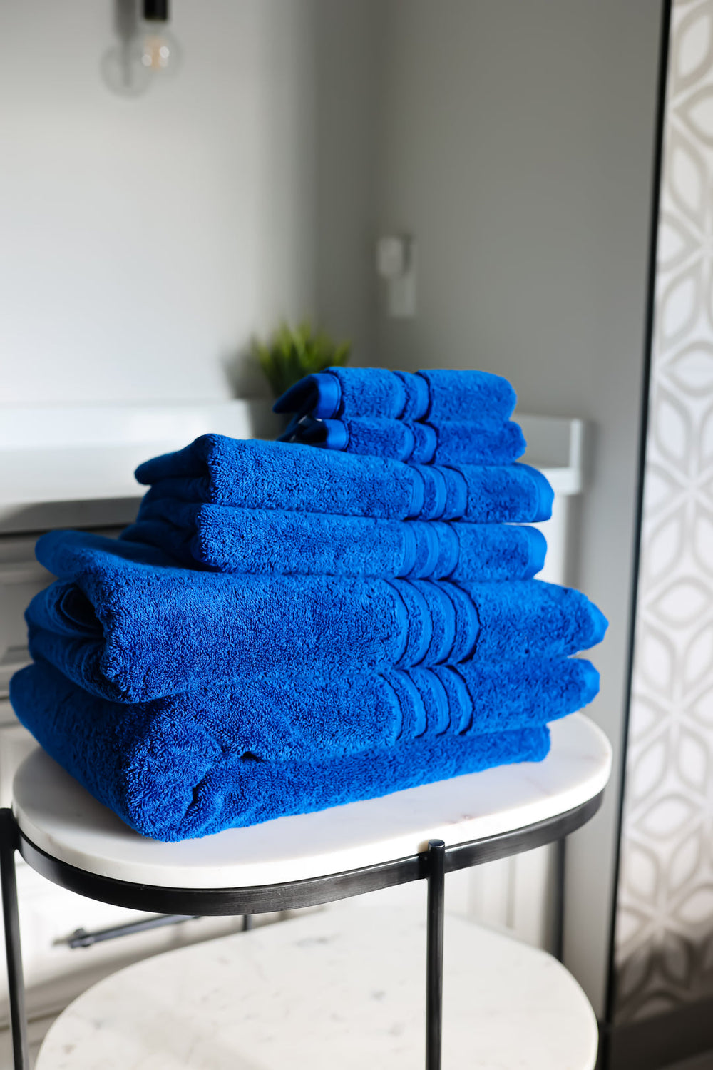 Blue ultra plush deluxe towels